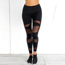 Black Exercise Transparency Leggings