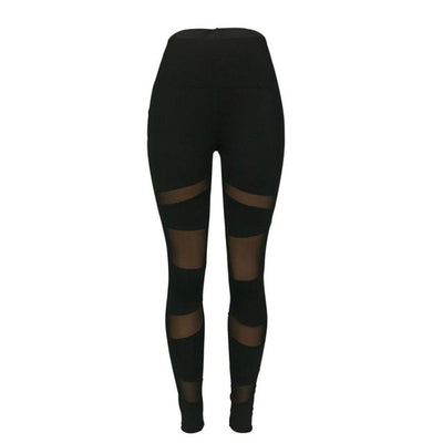 Black Exercise Transparency Leggings